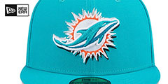 Dolphins 2024 NFL DRAFT Aqua Fitted Hat by New Era - 3rd View