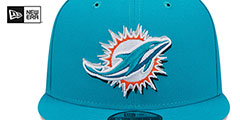 Dolphins 2024 NFL DRAFT SNAPBACK Teal Hat by New Era - 3rd View