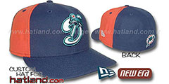 Dolphins DECEPTOR PINWHEEL Navy-Orange Fitted Hat - 3rd View