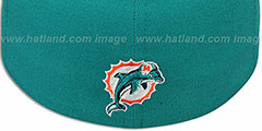 Dolphins ILLUSION Aqua Fitted Hat by New Era - 3rd View