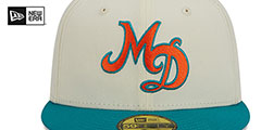 Dolphins NFL LIGATURE White-Aqua Fitted Hat by New Era - 3rd View