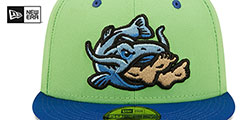 Drillers THEME NIGHT Lime-Royal Fitted Hat by New Era - 3rd View