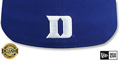 Duke NCAA ALTERNATE TEAM-BASIC Royal Fitted Hat by New Era - 3rd View