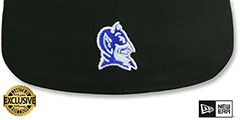 Duke NCAA TEAM-BASIC Black Fitted Hat by New Era - 3rd View