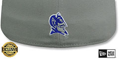 Duke NCAA TEAM-BASIC Grey-Royal Fitted Hat by New Era - 3rd View