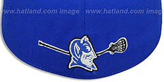 Duke SWOOP LACROSSE Royal Fitted Hat by Zephyr - 3rd View