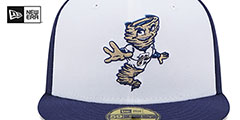 Dust Devils MILB MARVEL DEFENDERS White-Navy Fitted Hat by New Era - 3rd View