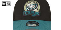 Eagles 2022 SALUTE-TO-SERVICE FLEX Black-Green Hat by New Era - 3rd View