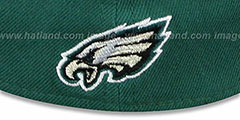 Eagles COIN TOSS FLEX Green-Black Hat by New Era - 3rd View