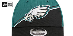 Eagles DASHMARK SIDELINE SNAPBACK Green-Black Hat by New Era - 3rd View