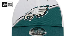 Eagles DASHMARK SIDELINE SNAPBACK White-Green Hat by New Era - 3rd View