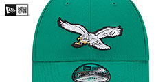 Eagles HISTORIC SIDELINE SNAPBACK Green Hat by New Era - 3rd View