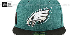 Eagles HOME ONFIELD STADIUM Green-Black Fitted Hat by New Era - 3rd View