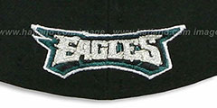 Eagles NFL 2T-TEAM-BASIC Black-Grey Fitted Hat by New Era - 3rd View