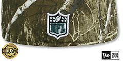 Eagles NFL TEAM-BASIC Realtree Camo Fitted Hat by New Era - 3rd View