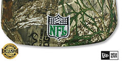 Eagles NFL THROWBACK TEAM-BASIC Realtree Camo Fitted Hat by New Era - 3rd View