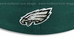 Eagles STACK-THE-BOX Green Fitted Hat by New Era - 3rd View