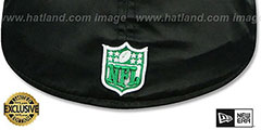 Eagles THROWBACK SATIN BASIC Black Fitted Hat by New Era - 3rd View