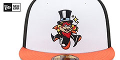 Empire 66ers MILB MARVEL DEFENDERS White-Black-Orange Fitted Hat by New Era - 3rd View