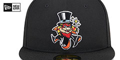 Empire 66ers MILB MARVEL DEFENDERS SIDE-PATCH Black Fitted Hat by New Era - 3rd View