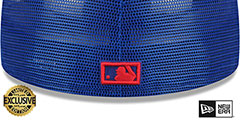 Expos BATTING PRACTICE TRUCKER Royal Fitted Hat by New Era - 3rd View