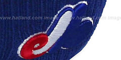 Expos COOP ARCHED-RIBBED Royal Knit Beanie Hat by New Era - 3rd View