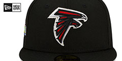 Falcons 1994 PRO BOWL SIDE-PATCH Black Fitted Hat by New Era - 3rd View