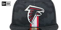 Falcons 2024 NFL SIDELINE Black Fitted Hat by New Era - 3rd View