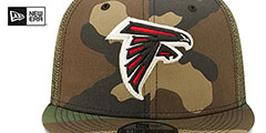 Falcons ARMY CAMO TRUCKER Hat by New Era - 3rd View