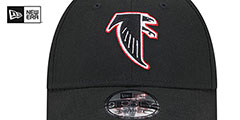 Falcons HISTORIC SIDELINE SNAPBACK Black Hat by New Era - 3rd View