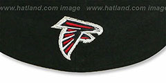 Falcons NFL 2T CHOP-BLOCK Black-Red Fitted Hat by New Era - 3rd View