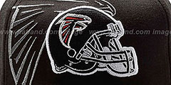 Falcons NFL BLACK-CLASSIC FLEX Hat by New Era - 3rd View