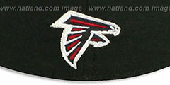 Falcons NFL FELTN Black Fitted Hat by New Era - 3rd View