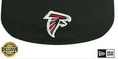 Falcons NFL LIGATURE Black Fitted Hat by New Era - 3rd View