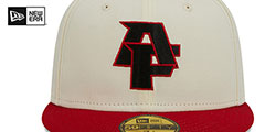 Falcons NFL LIGATURE White-Red Fitted Hat by New Era - 3rd View