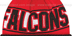 Falcons REP-UR-TEAM Knit Beanie Hat by New Era - 3rd View