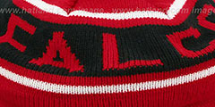 Falcons RERUN KNIT BEANIE by Mitchell and Ness - 3rd View