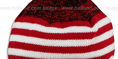 Falcons SNOWFALL STRIPE Knit Beanie Hat by New Era - 3rd View