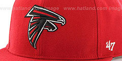 Falcons SUPER-SHOT STRAPBACK Red Hat by Twins 47 Brand - 3rd View