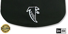 Falcons THROWBACK NFL SHIELD-BASIC Black-Red Fitted Hat by New Era - 3rd View