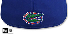 Florida NCAA TEAM-SCRIPT Royal Fitted Hat by New Era - 3rd View