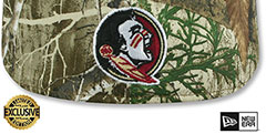 Florida State NCAA TEAM-BASIC Realtree Camo Fitted Hat by New Era - 3rd View