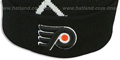 Flyers NHL-BIGGIE Black Knit Beanie Hat by New Era - 3rd View