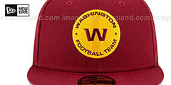 Football Team NFL TEAM-BASIC Burgundy Fitted Hat by New Era - 3rd View