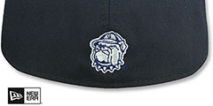 Georgetown NCAA TEAM-BASIC Navy Fitted Hat by New Era - 3rd View