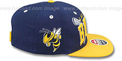 Georgia Tech LACROSSE SUPER-ARCH SNAPBACK Navy-Gold Hat by Zephyr - 3rd View