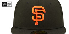 Giants 2012 WS CITRUS POP Black-Yellow Fitted Hat by New Era - 3rd View