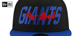 Giants 2022 NFL DRAFT Black-Royal Fitted Hat by New Era - 3rd View