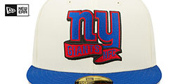 Giants 2022 NFL SIDELINE Cream-Royal Fitted Hat by New Era - 3rd View