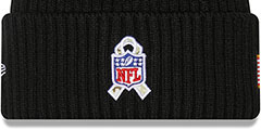 Giants 2022 SALUTE-TO-SERVICE Knit Beanie Hat by New Era - 3rd View